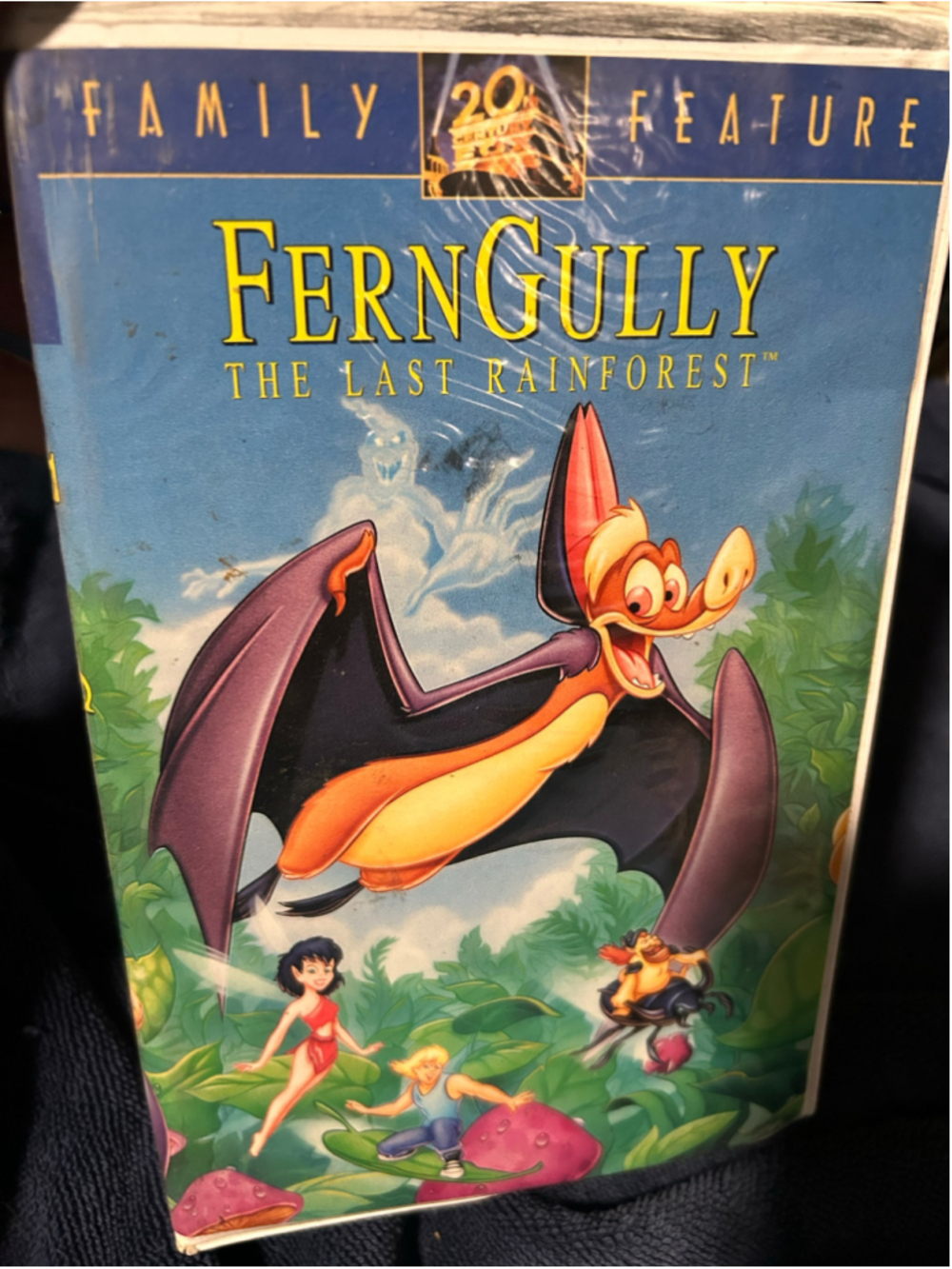 FernGully The Last Rainforest VHS Tape 20th Century Fox Blue Yellow